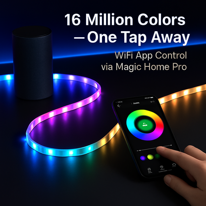 LED Strip Lights: Color Changing RGB, Waterproof, WiFi