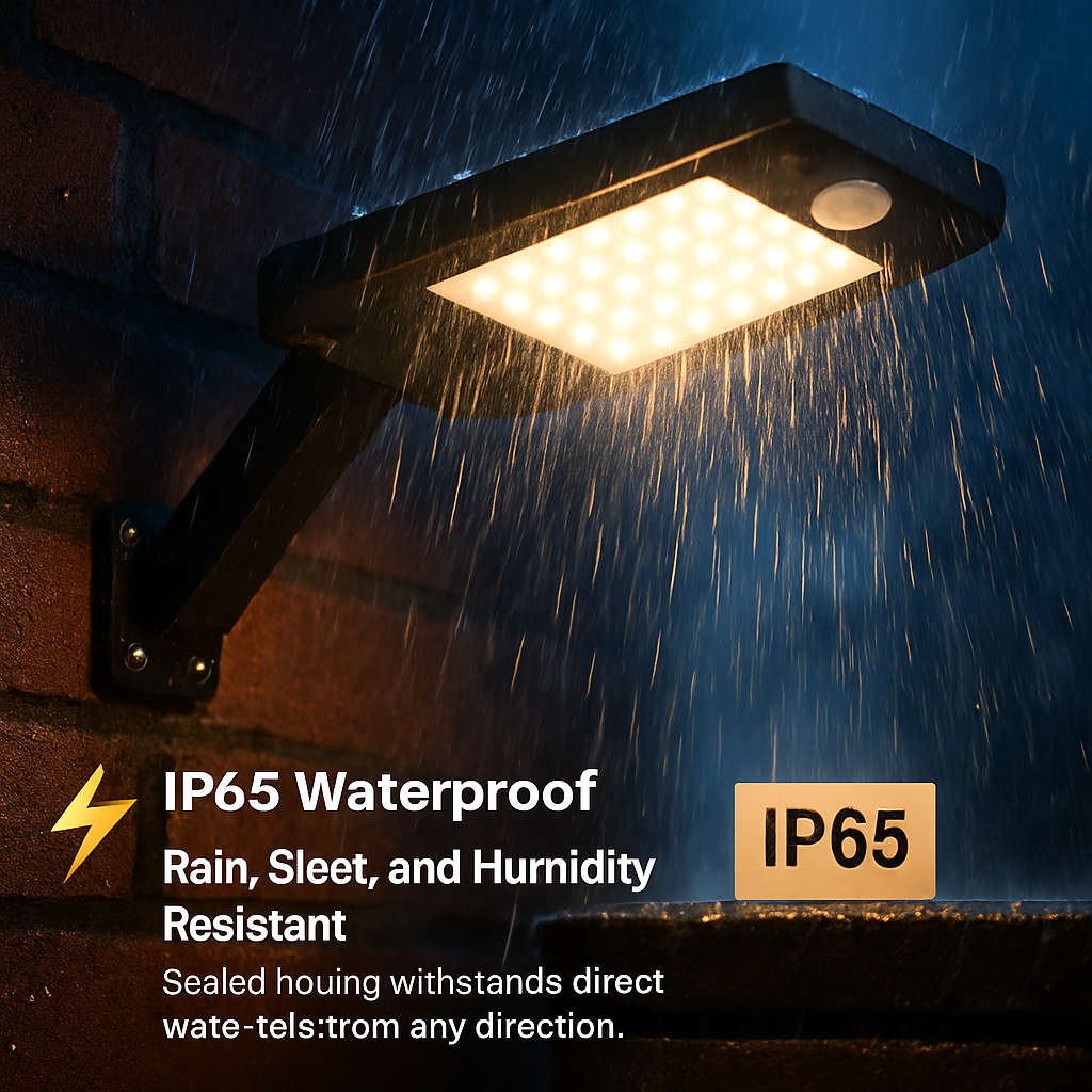 Solar Wall Light Outdoor PIR Motion Sensor