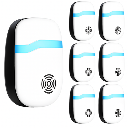 6 Packs Ultrasonic Pest Repellers Electric Plug-In Indoor Pest Control Mouse Repellent Chaser Deterrent Rodent Chaser for Home Kitchen Office Warehous