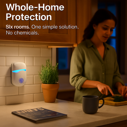 6 Packs Ultrasonic Pest Repellers Electric Plug-In Indoor Pest Control Mouse Repellent Chaser Deterrent Rodent Chaser for Home Kitchen Office Warehous