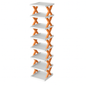 9Tier Narrow Entryway Shoe Rack Plastic Vertical Shoe Organizer Space Saving Free Standing Shoes Storage Shelf Closet Hallway