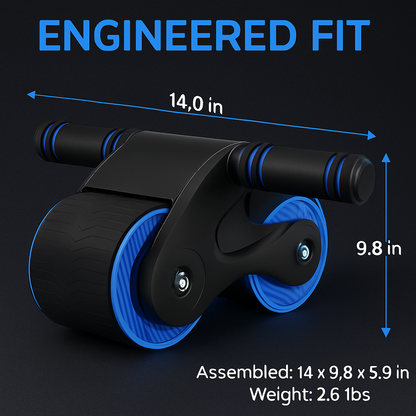 Abdominal Wheel with Kneel Pad and Phone Holder for Home Gym