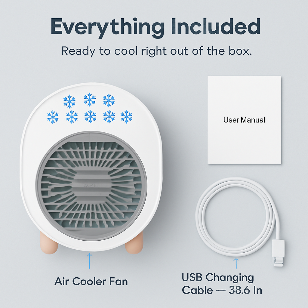 4-in-1 Portable Mini Desktop Air Conditioner Fan