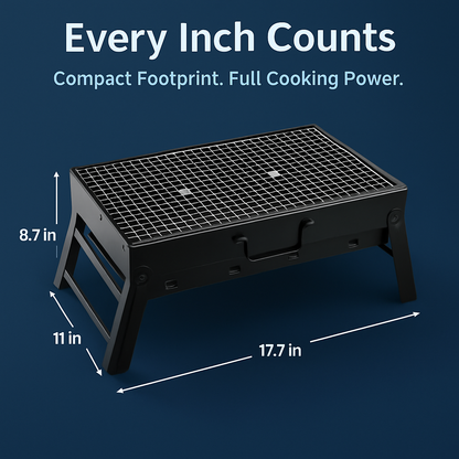 Portable BBQ Grill Foldable Charcoal for Camping