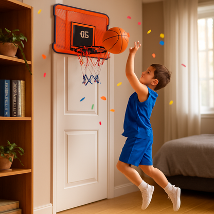 Indoor Mini Basketball Hoop Set for Door