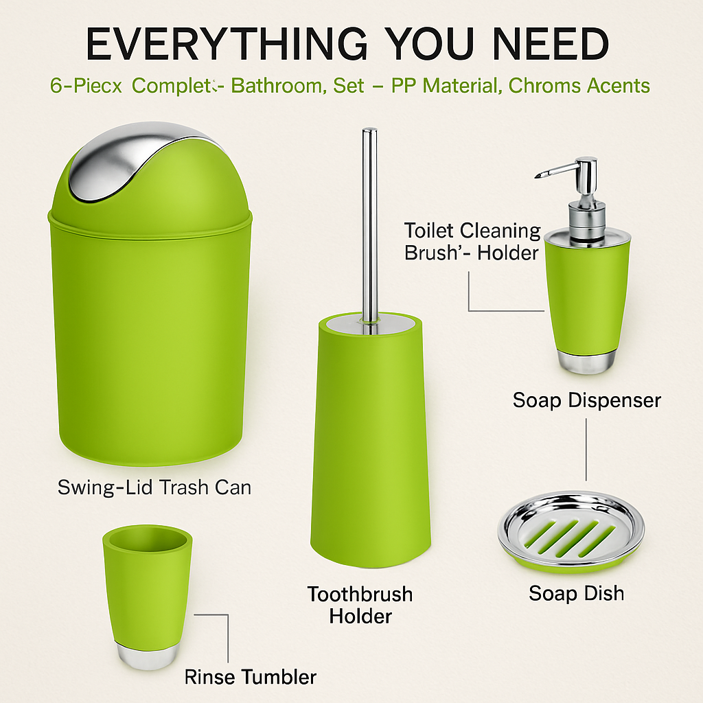 Bathroom Accessories Set for Modern Home Organization