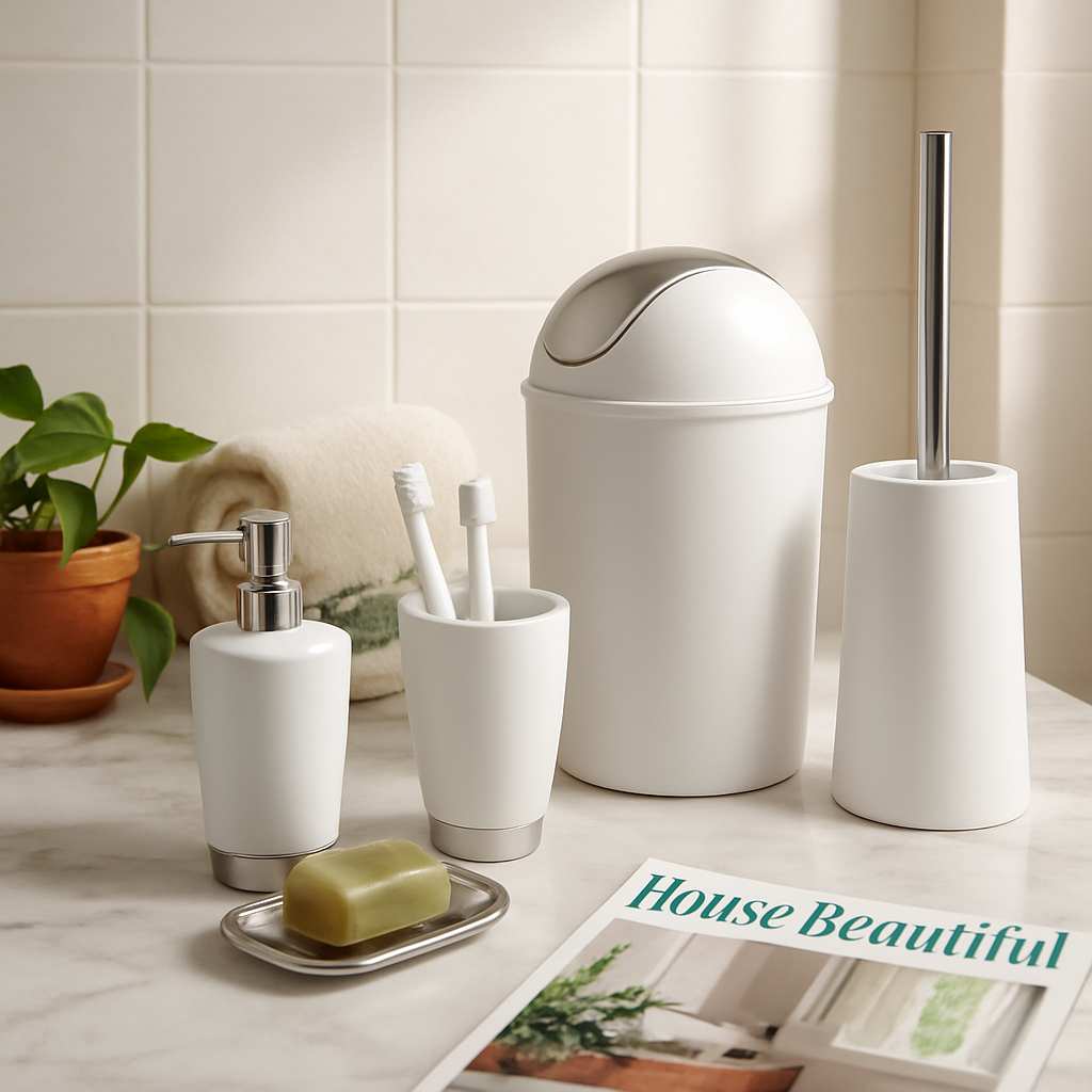 Bathroom Accessories Set for Modern Home Organization