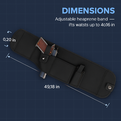 Belly Band Gun Holster Waist Carry Pouch