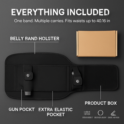 Belly Band Gun Holster Waist Carry Pouch