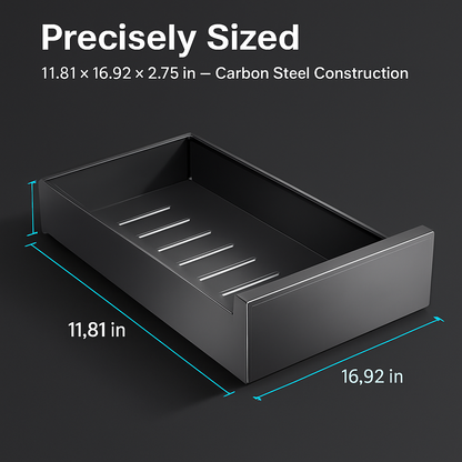 Pull-Out Cabinet Organizer with Slide-Out Drawer