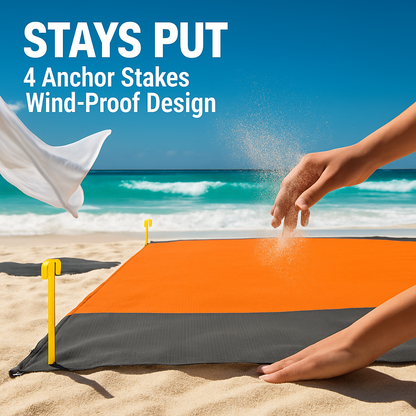 Foldable Picnic Blanket: Sand-Proof & Water-Resistant