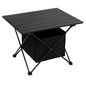 Foldable Camping Table with Storage Basket