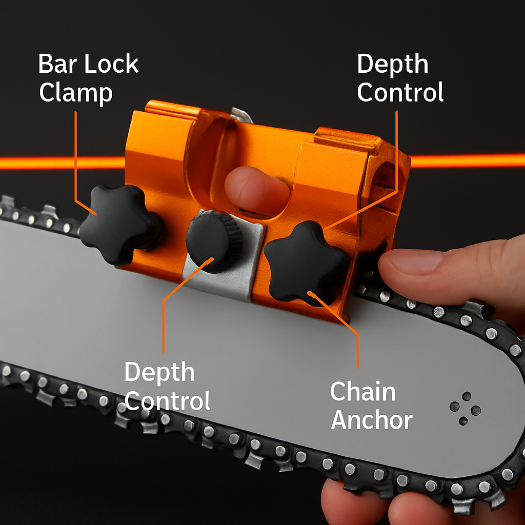 Chainsaw Sharpener Kit for Manual Chain Sharpening