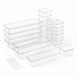 Clear Drawer Organizers Set for Home Organization