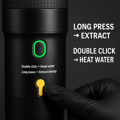 Portable Electric Espresso Machine Cordless Coffee Maker Self-Heating Car Espresso Maker with Anti-Dry Burn Fit for Ground Coffee/NS/DG Capsules for C