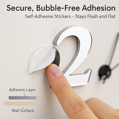 Wall Clock with 3D Mirror Surface for Modern Living Rooms