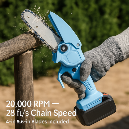Mini Chainsaw Portable Cordless for Pruning