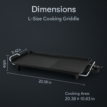 Electric Barbecue Grill Griddle - Non-Stick Tabletop BBQ