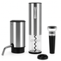 Electric Wine Opener Set with Aerator, Foil Cutter & Stopper