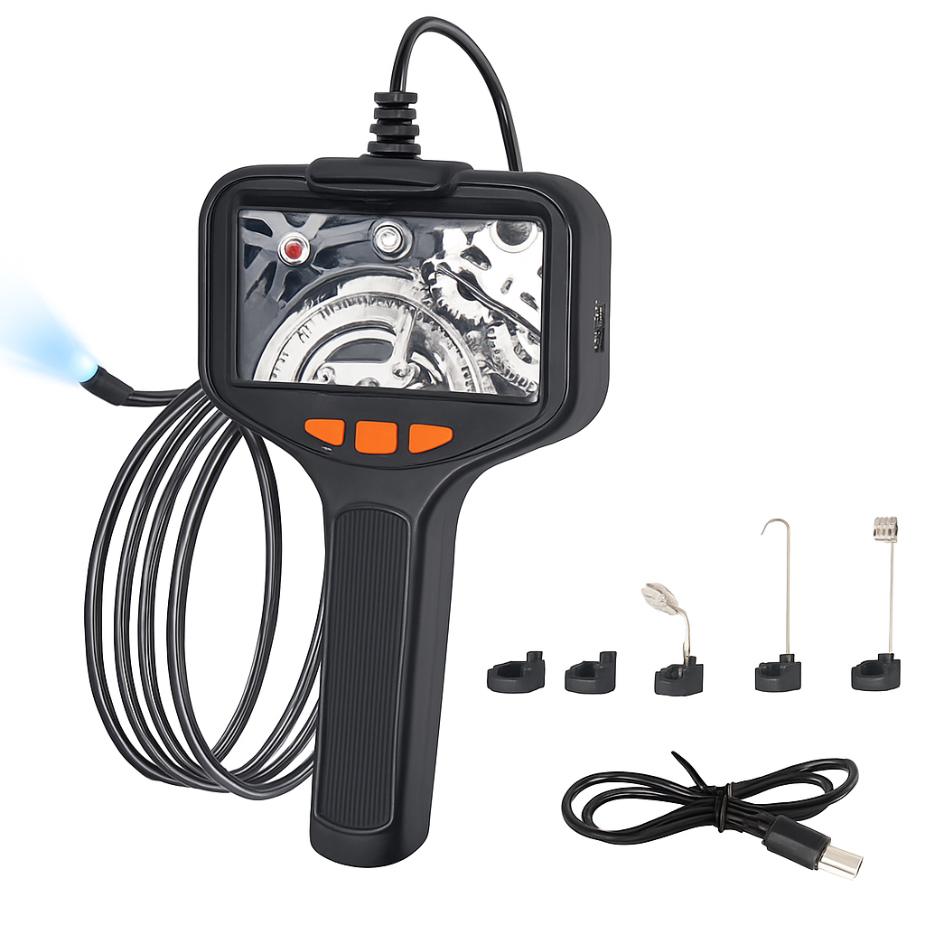 Articulating Borescope Inspection Camera with Light