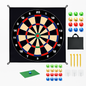 Golf Chipping Game Mat Set with 20 Balls & Hooks