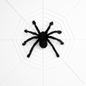 Giant Halloween Spider Decoration with Web