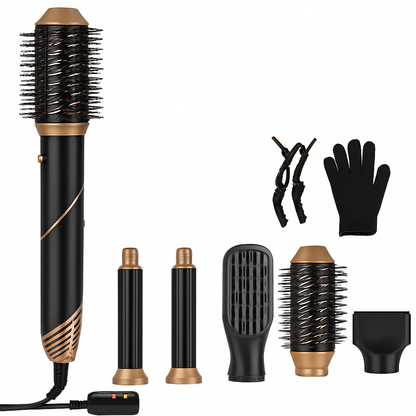5-in-1 Hot Air Styler: Dryer, Straightener & Curler