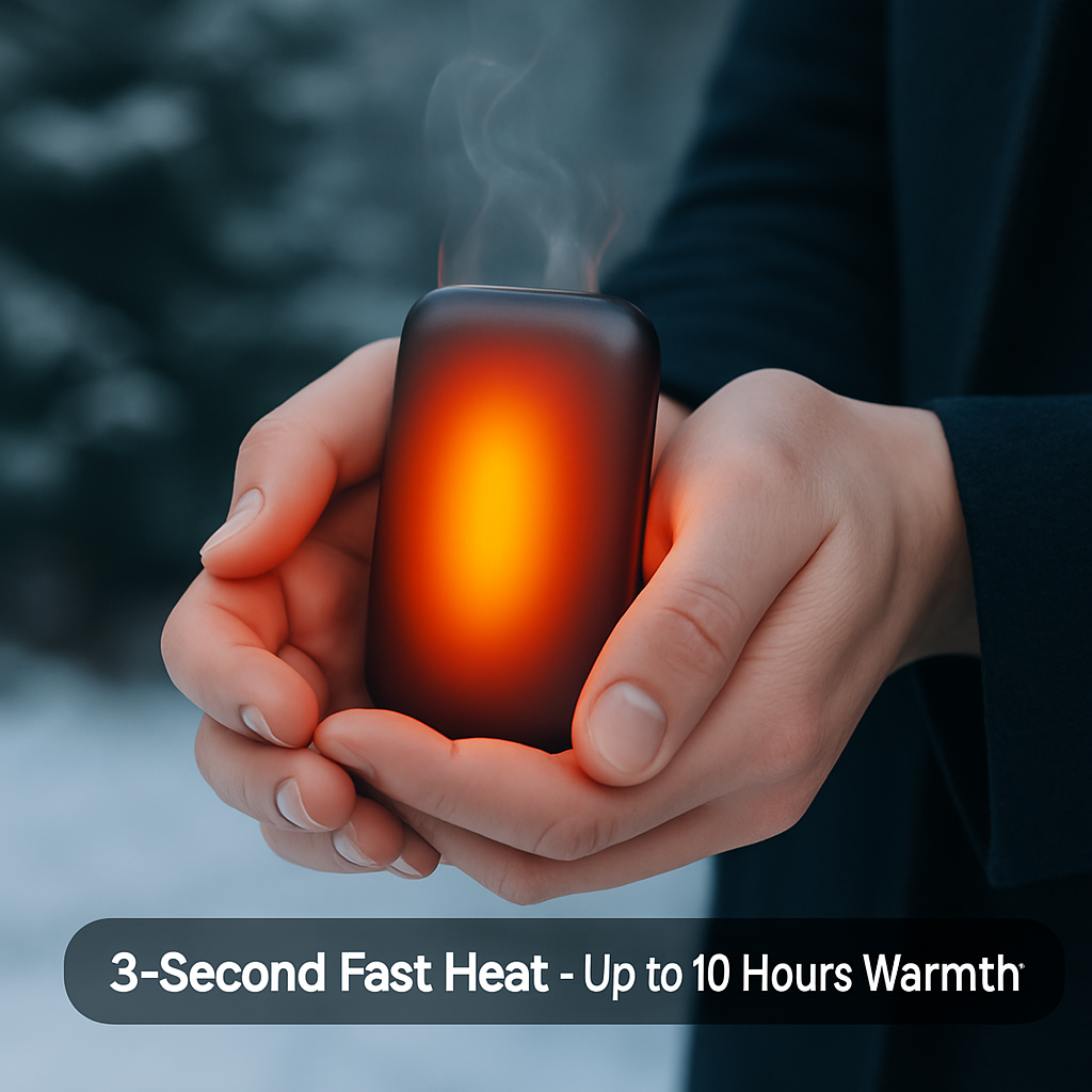 Double-Sided Hand Warmer with Quick Heat