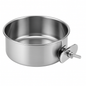 Dog Bowl with Clamp Holder for Cages and Enclosures