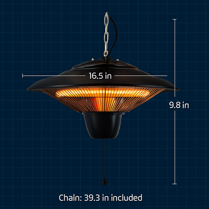 Hanging Patio Heater for Outdoor Use – 1500W