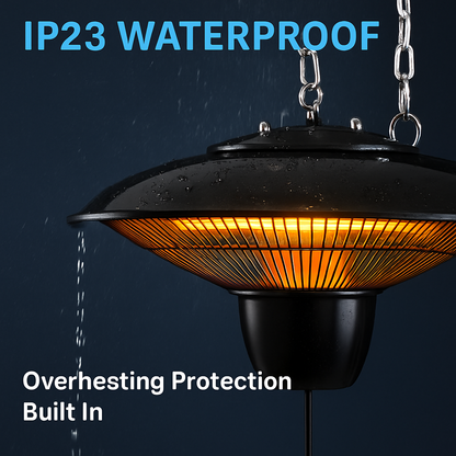 Hanging Patio Heater for Outdoor Use – 1500W