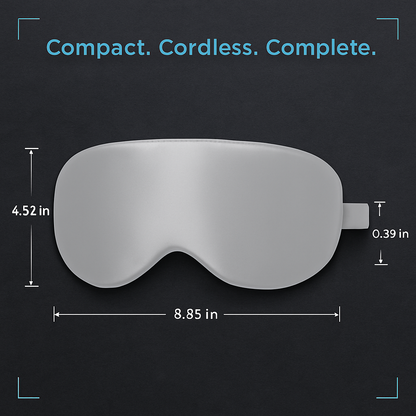 Cordless Silk Eye Mask for Dry Eyes - Comfortable Warmt