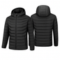 Heated Jacket - Lightweight Hooded Coat for Winter Warmth