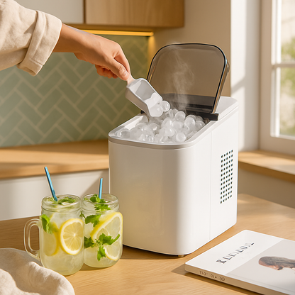 Countertop Ice Maker with Bullet Ice for Home & Office