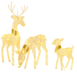 Reindeer Family 2D Christmas Deer Decoration with 3 Modes