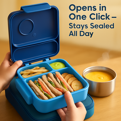 Kids Lunch Box Thermal Container with Insulated Bag