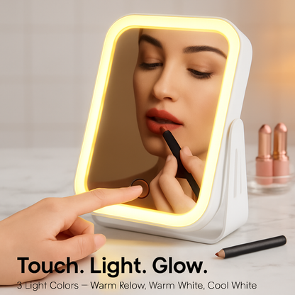 Magnifying Lighted Makeup Mirror, 10X, Double-Sided