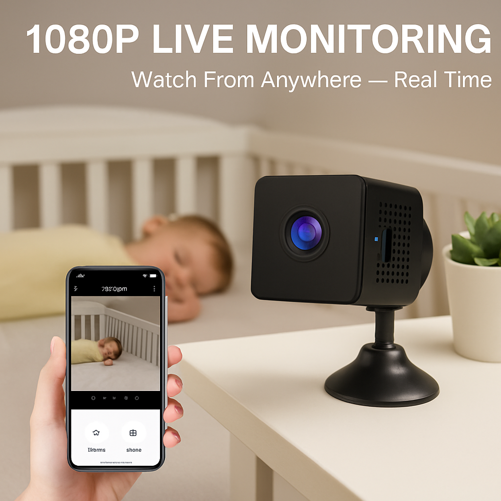 Mini Security Camera with WiFi for Home Monitoring