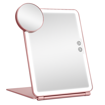 Folding Travel Makeup Mirror with Magnification