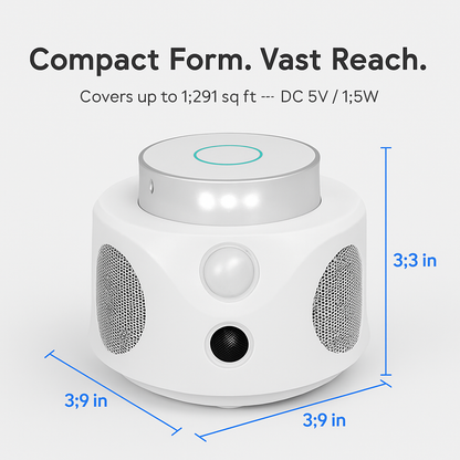 360° Ultrasonic Rodent Repellent for Indoor Use