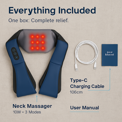 Neck & Shoulder Massager with Infrared Heat