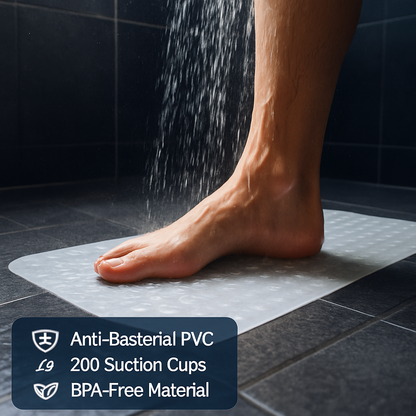 Bath Tub Mat for Safe, Non-Slip Bathroom Floors