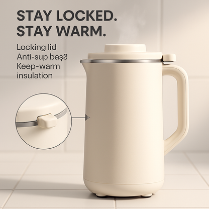 Nut Milk Maker with Delay Function and Self-Cleaning