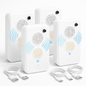 4Pack Rechargeable Ultrasonic Bat Repellent Indoor Outdoor Bird Mouse Deterrent Device with 6 Adjustable Levels for Attic Porch House