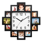 Photo Frame Clock: 12-Photo Collage Wall Display