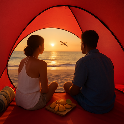 Pop Up Beach Tent UV Shelter for 2-3 with Net Window