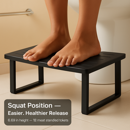 Wooden Metal Potty Stool for Adults and Children