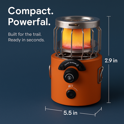 2-In-1 Camping Stove Tent Heater for Outdoor Cooking