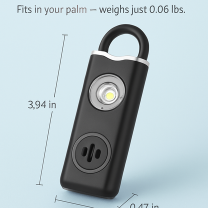 Rechargeable Personal Safety Alarm with Strobe Light