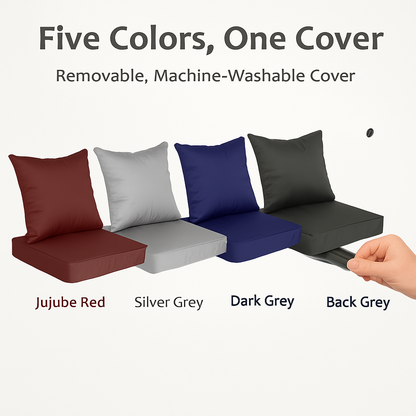 Outdoor Chair Cushion & Pillow Set for Patio Furniture